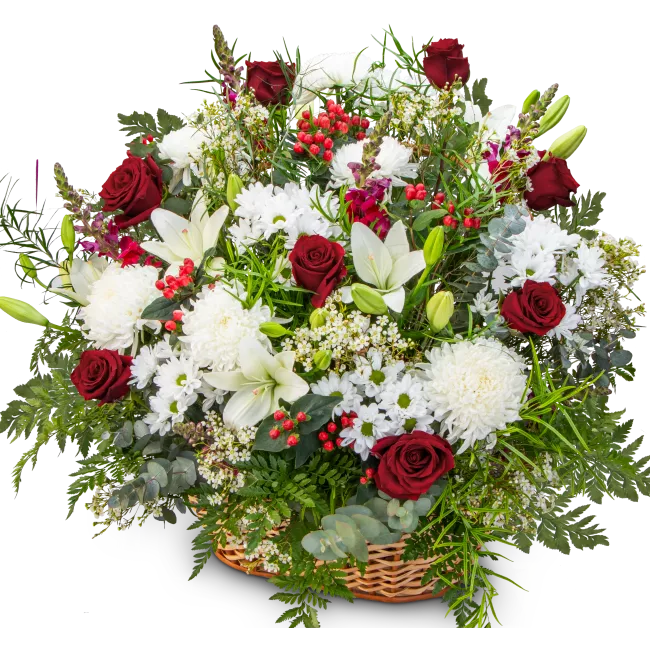 Smuteční květinový koš